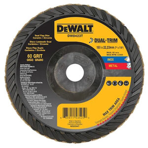 7"X7/8" 60 GRIT DUAL-TRIM FLAP DISC, DW8423T