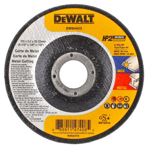 DISCO DE CORTE 4-1/2x1/8x7/8 METAL SS, DW84403