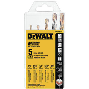 SET DE BROCAS MULTIMATERIAL +5 PIEZAS, DWA56015